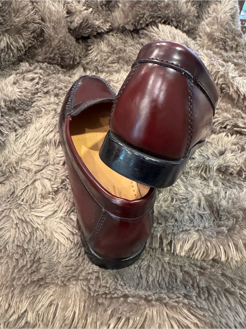 G.H. Bass & Co. Women's Penny Loafers in Burgundy - Picture 4 of 8